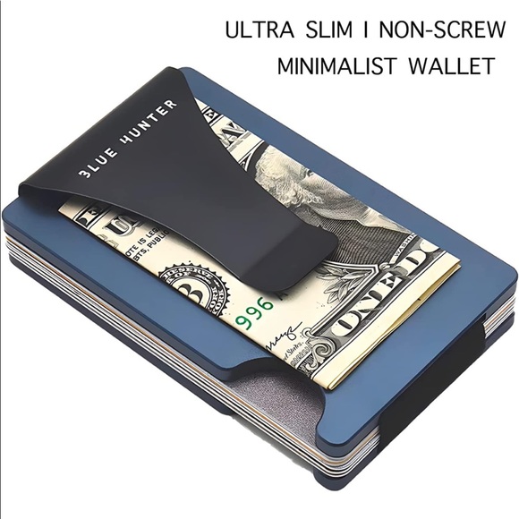 Carbon Fiber Wallet for Men or Women, RFID Blocking Minimalist Credit Card Holde - Picture 8 of 9